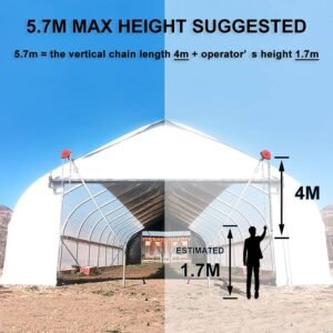 UYGALAXY Clear Greenhouse Plastic Film Sheeting 9.8ft x 26.2ft,6 mil UV Resistant Polyethylene Film Hoop House Green House Cover for Gardening Farming Agriculture to Keep Warming 